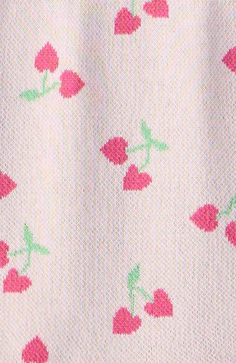 Tucker + Tate Ribbed Waist Cotton Romper, Alternate, color, Pink Balm Cherry Hearts