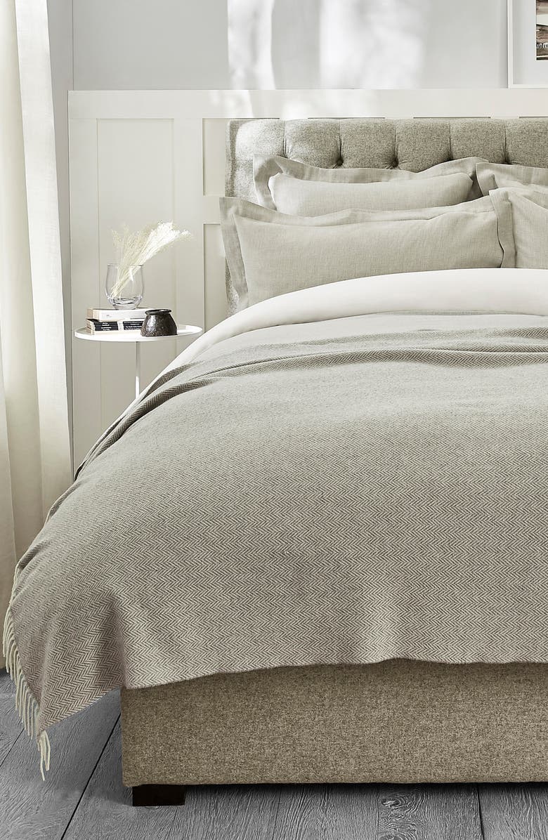 The White Company Wool Throw Blanket, Main, color, 