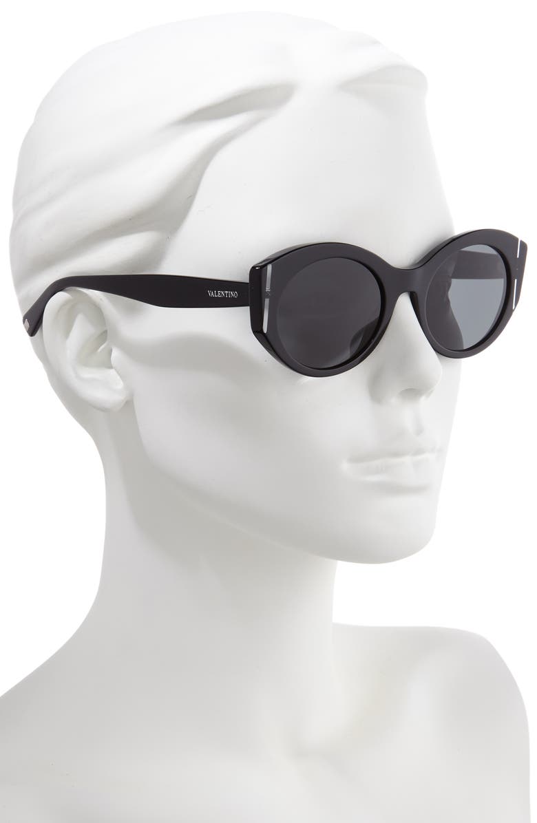 Valentino 53mm Cat Eye Sunglasses, Alternate, color, 