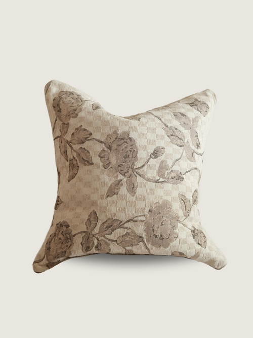 Twenty Third By Deanne Chiara Tapestry Pillow In Sand