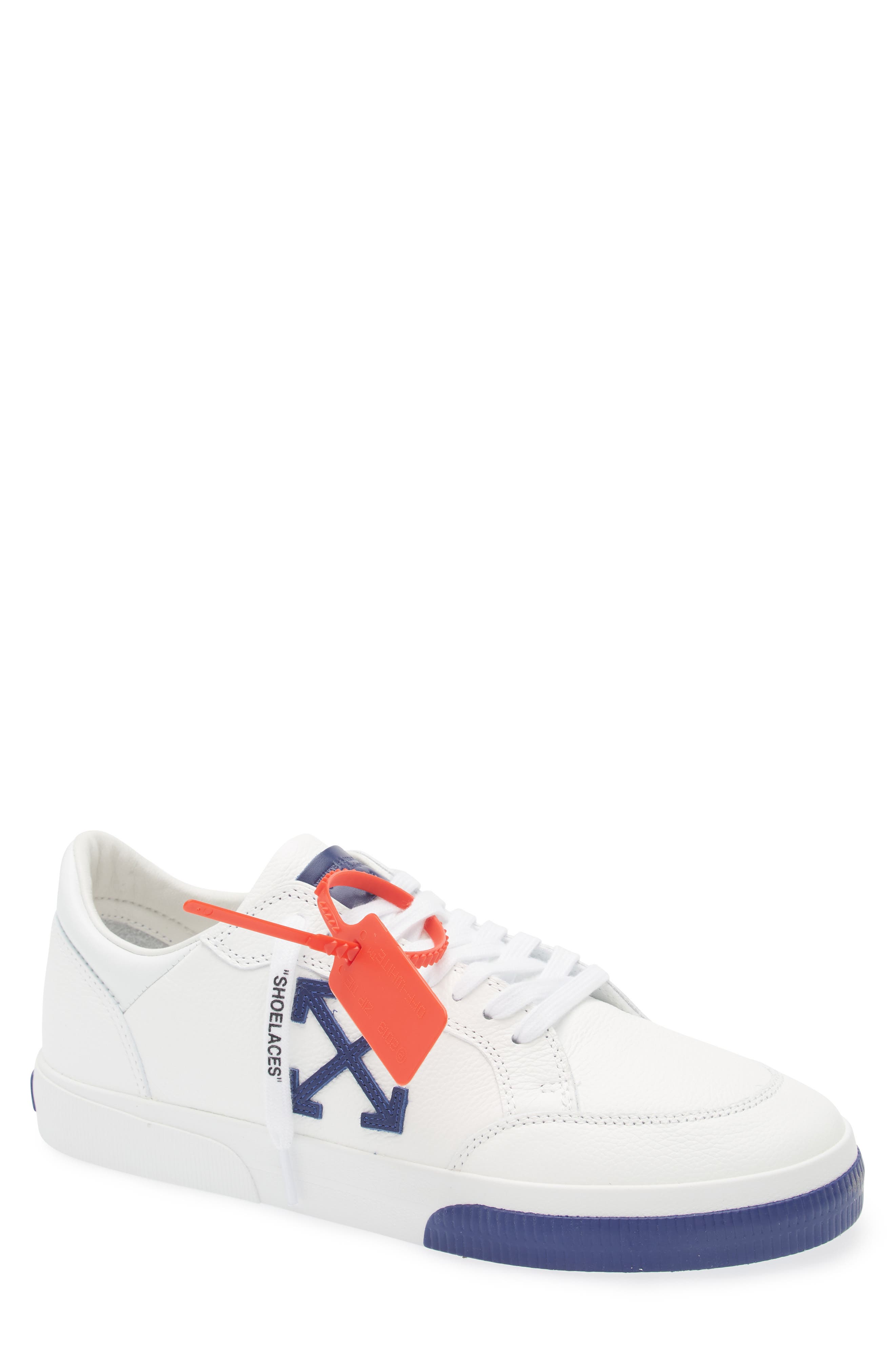 Off-White Vulc Low Cut Sneaker, Main, color, White - Medium Blue