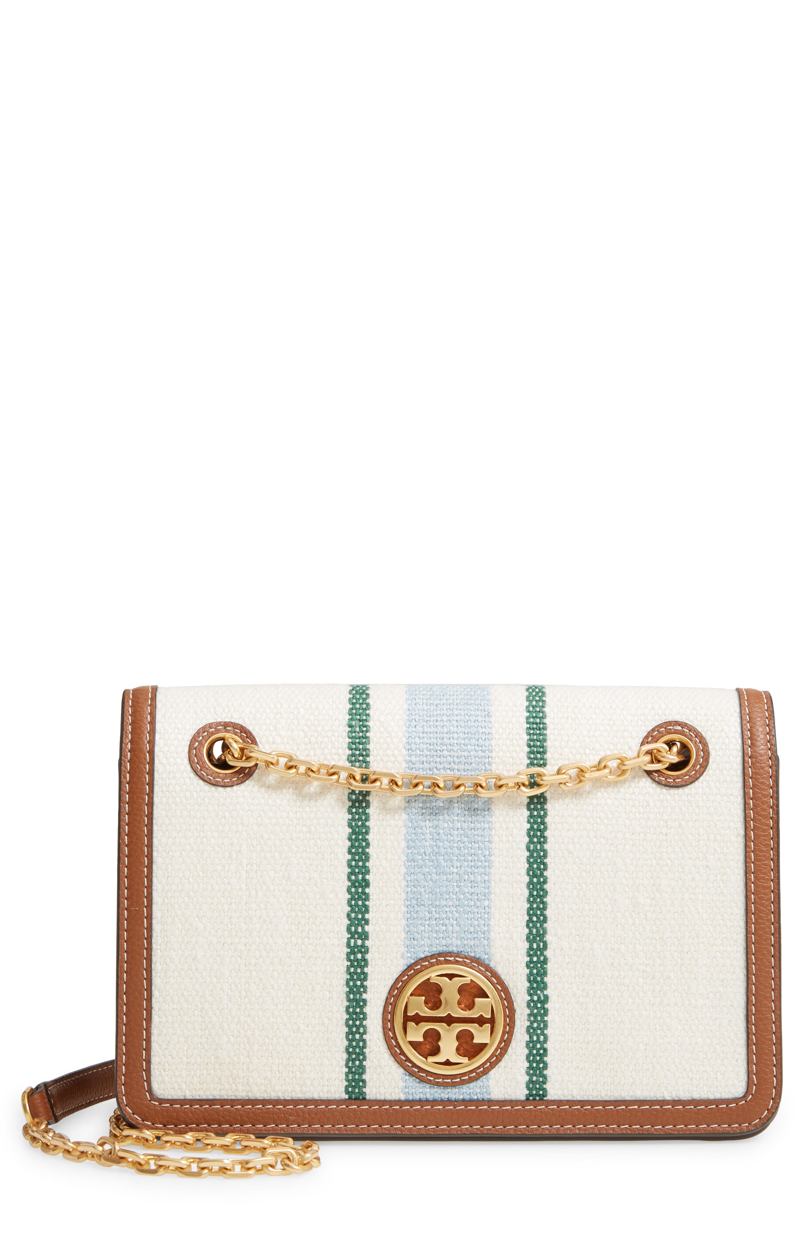 Carson Striped Convertible Shoulder Bag, Main, color, NATURAL/ICICLE CARSON STRIPE