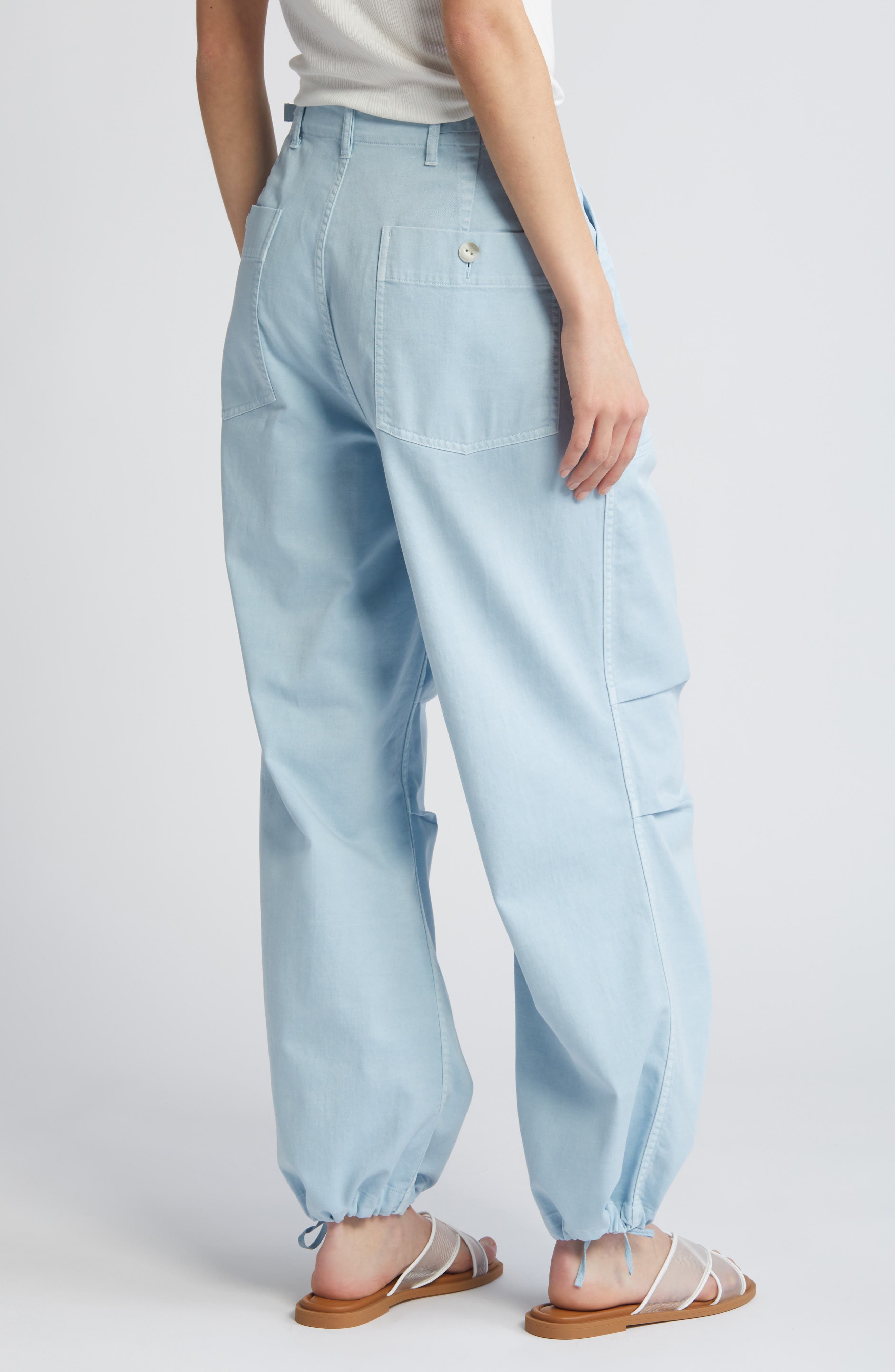 Savannah High Waist Twill Utility Pants - image 2