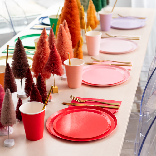 Jollity & Co Shade Collection Dessert Plates In Cherry