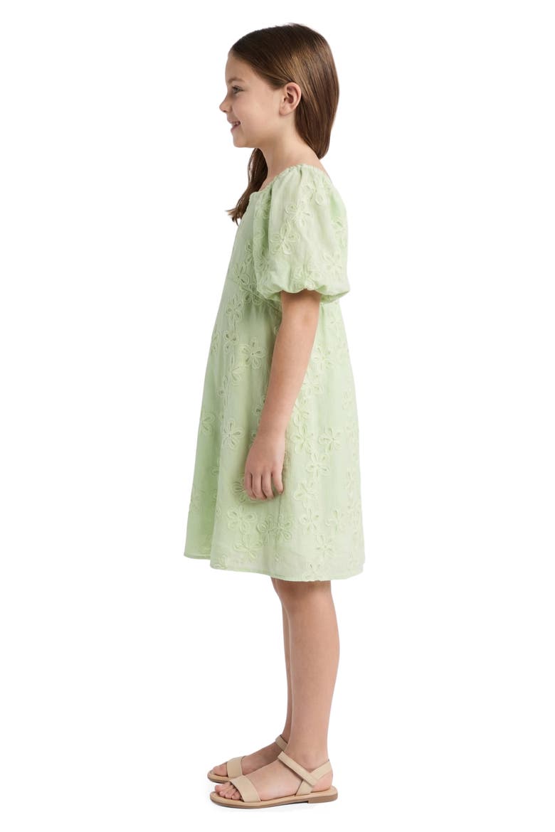 Kids' Textured Puff Sleeve Dress (Women) | Nordstrom