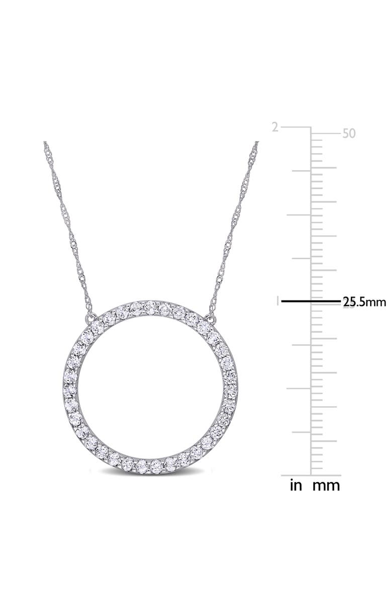 Julianna B. Topaz Open Circle Necklace 10k, Alternate, color, 