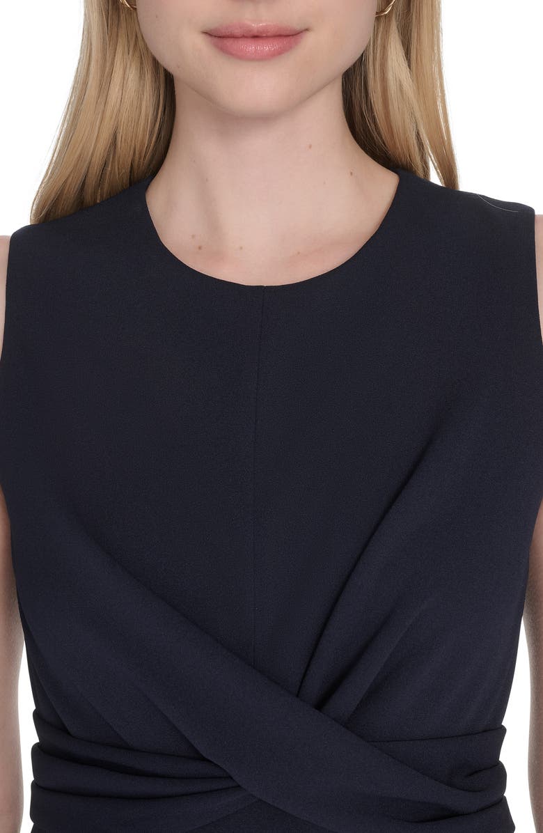 Calvin Klein Knotted Wide Leg Jumpsuit, Alternate, color, Indigo