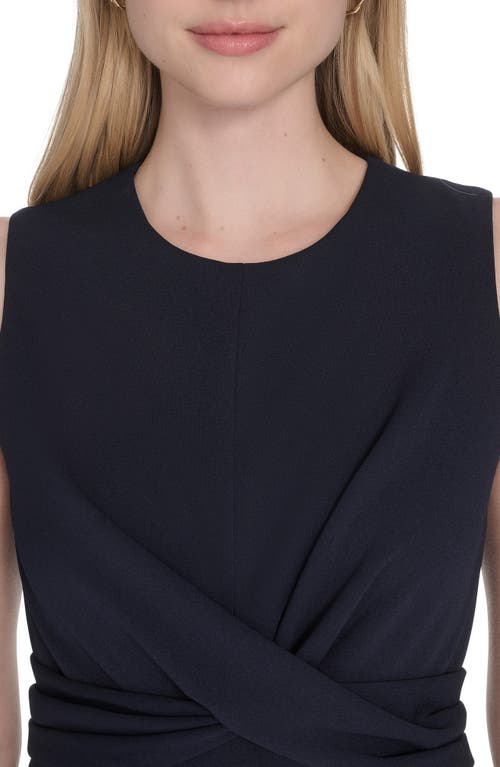 Calvin Klein Knotted Wide Leg Jumpsuit In Purple