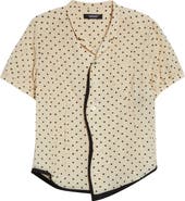 Undercover Polka Dot Silk Camp Shirt