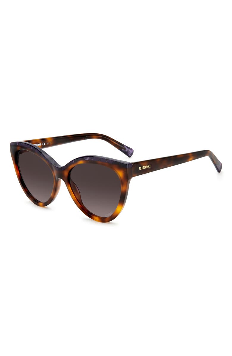 57mm Gradient Cat Eye Sunglasses