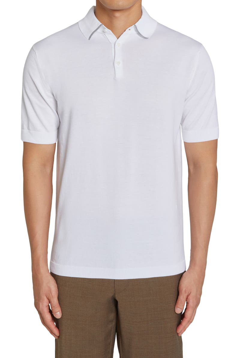 Jack Victor Roslyn Tipped Polo, Main, color, 