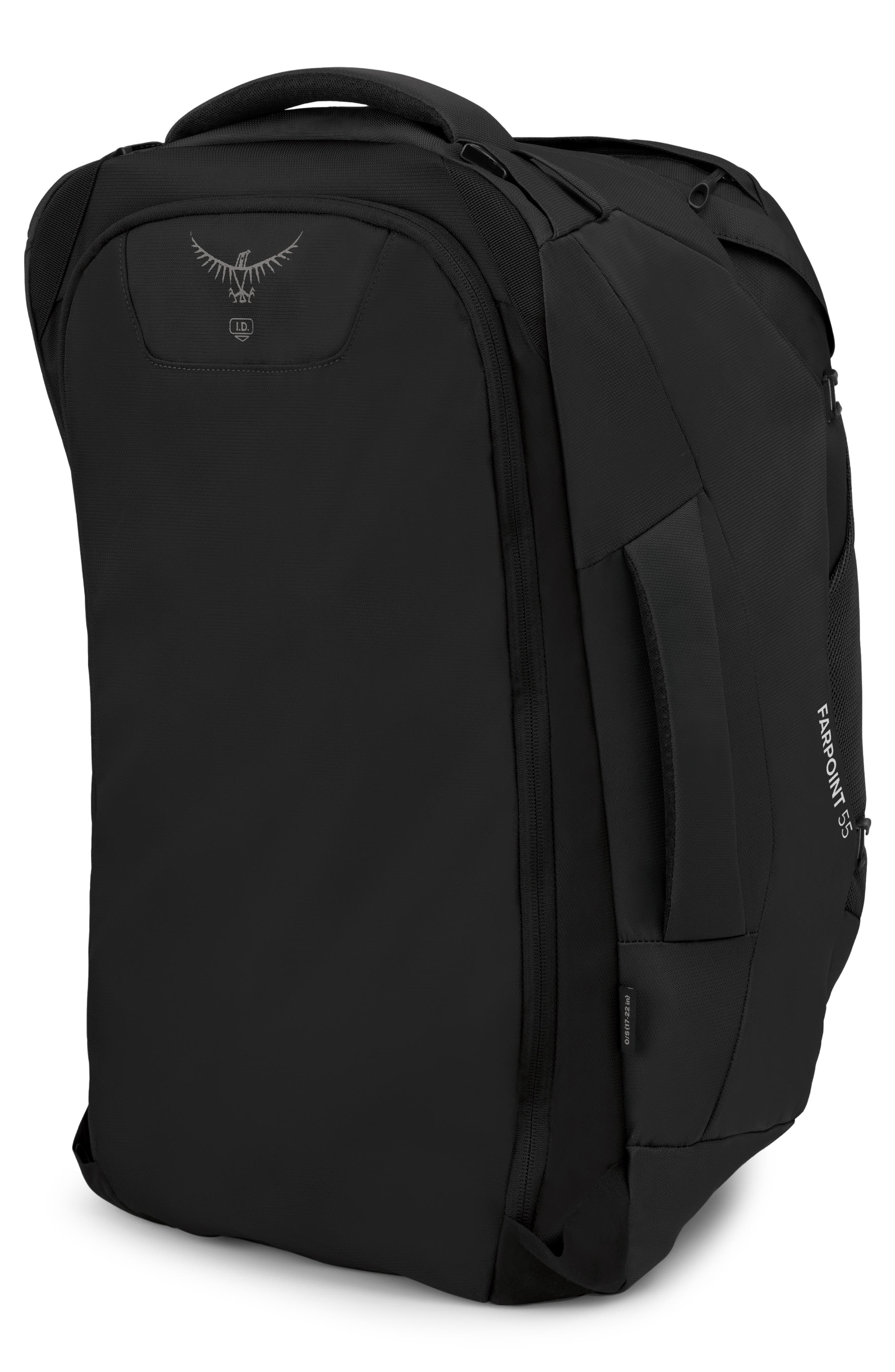 Osprey Farpoint 55-Liter Travel Backpack, Alternate, color, Black