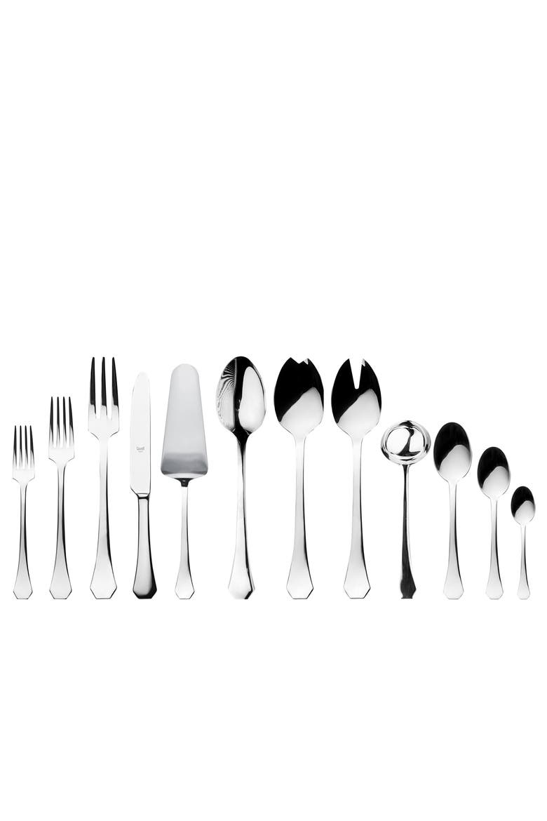 Moretto Flatware Set - 67 Pieces, Main, color, Stainless Steel