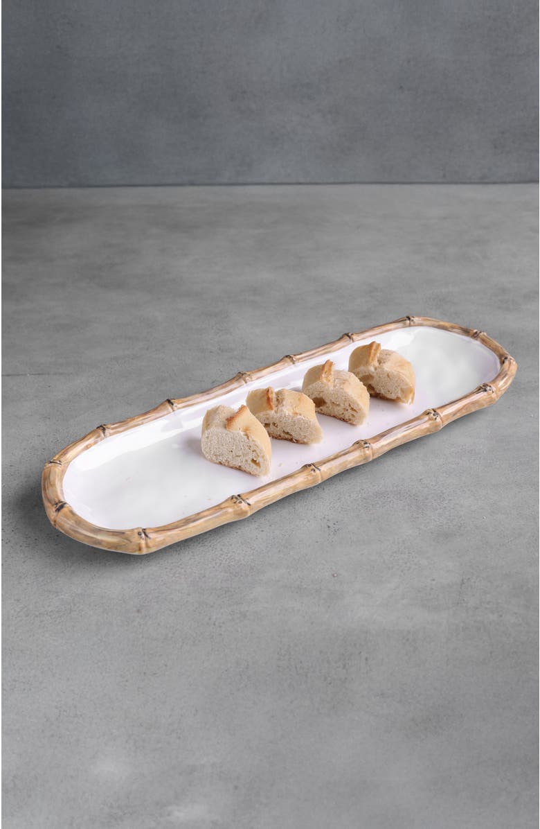 BEATRIZ BALL Collection Vida Cane Baquette Platter, Alternate, color, White