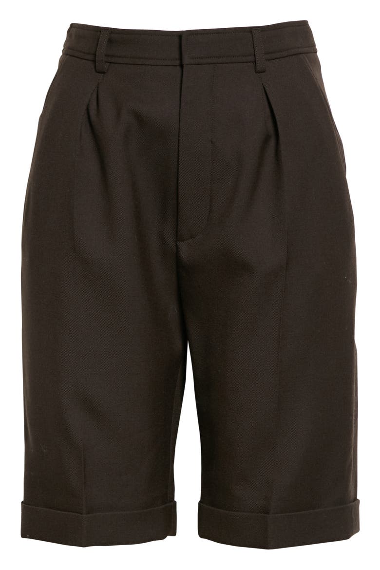 Wool Gabardine Bermuda Shorts, Alternate, color, 2041 MARRON GLACE