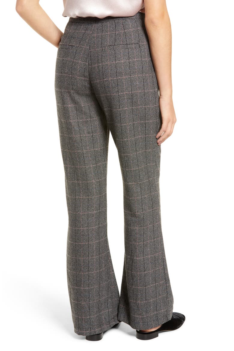 Lyra Plaid Stretch Pants, Alternate, color, MULTI