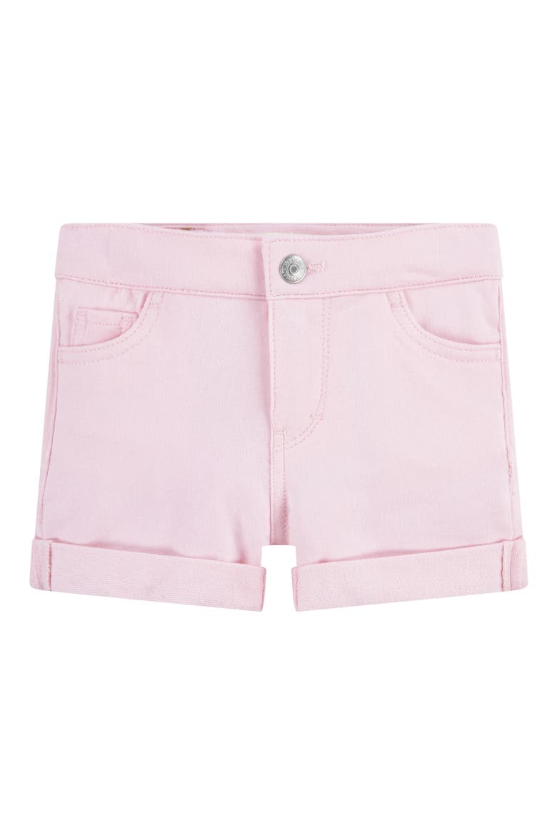 Kids' Roll Up Denim Shorts, Main, color, ROSE SHADOW