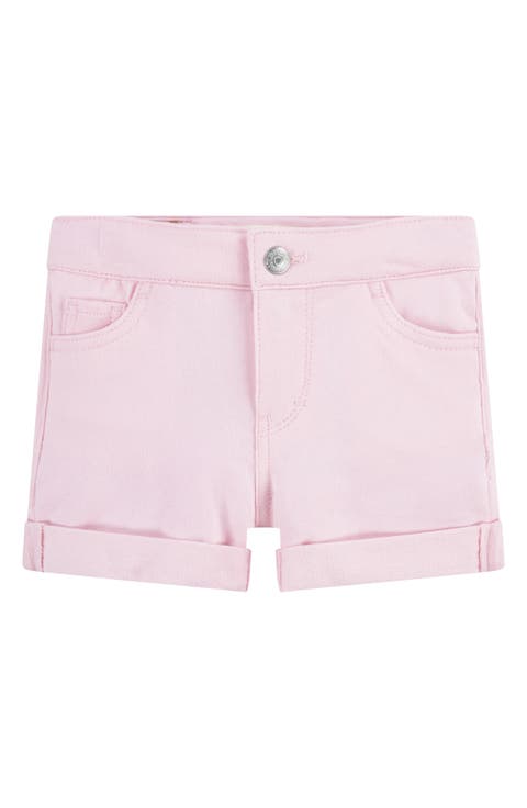 Kids' Roll Up Denim Shorts (Little Girl)