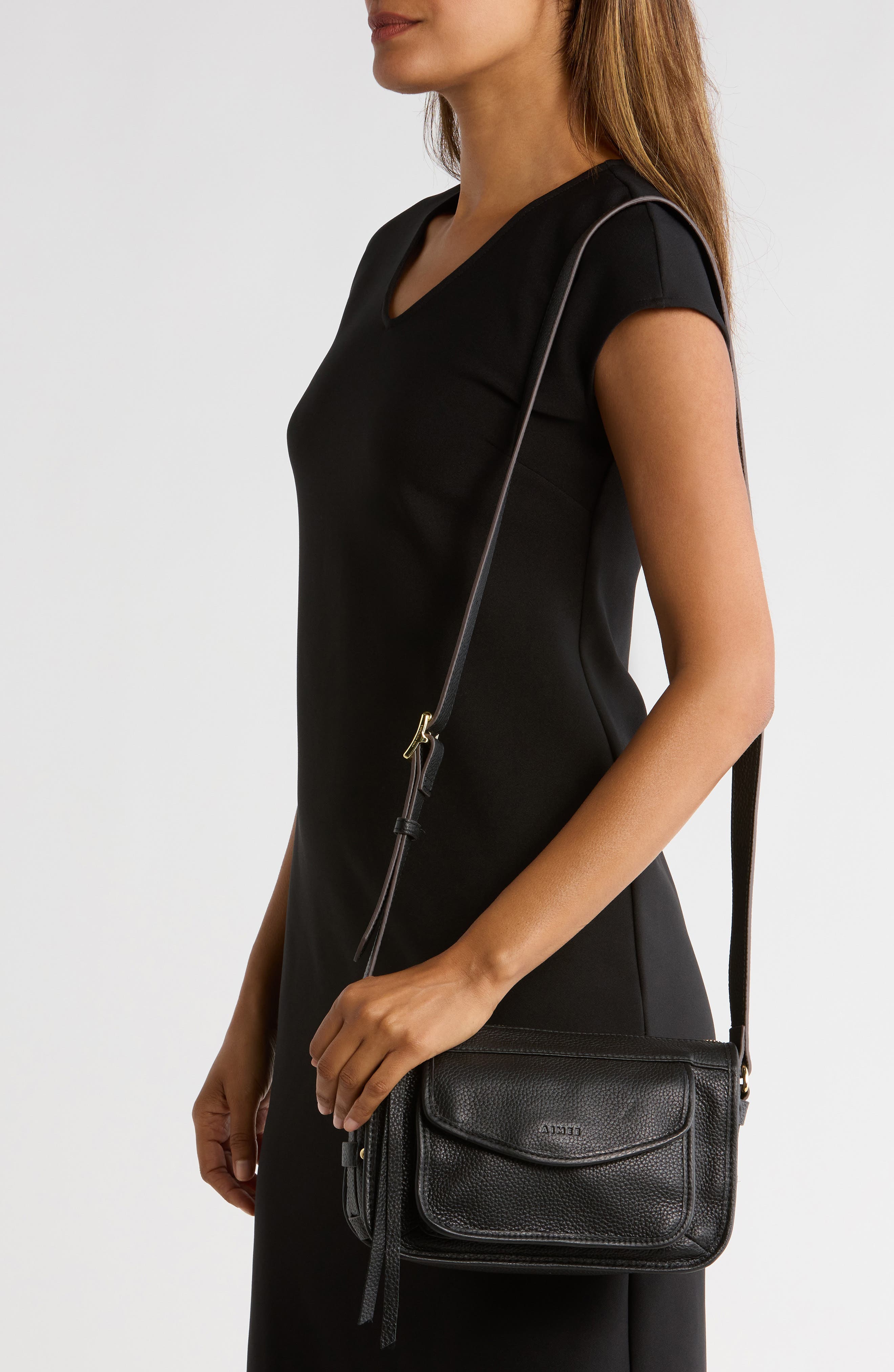 AIMEE Muse Crossbody Bag, Alternate, color, Black/ Black