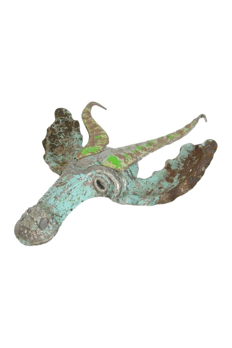 Springbok Animal Mask - Recycled Metal Wall Art, Alternate, color, Grey