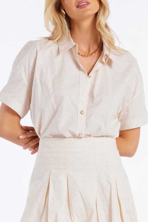 Palma Poplin Top