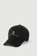 Brunello Cucinelli Garment-dyed twisted cotton gabardine baseball cap with embroidered logo