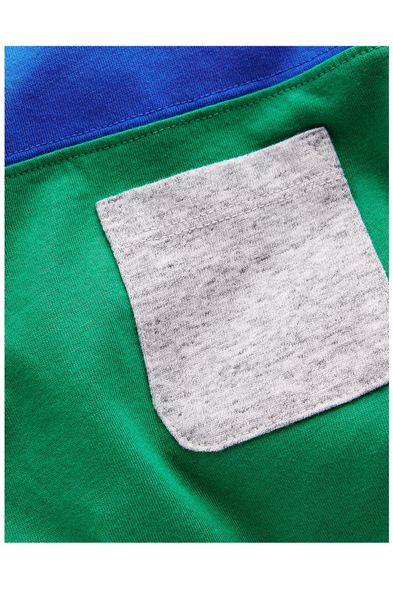 Kids' Colorblock Long Sleeve Pocket T-Shirt, Alternate, color, SAPLING GREEN COLOURBLOCK
