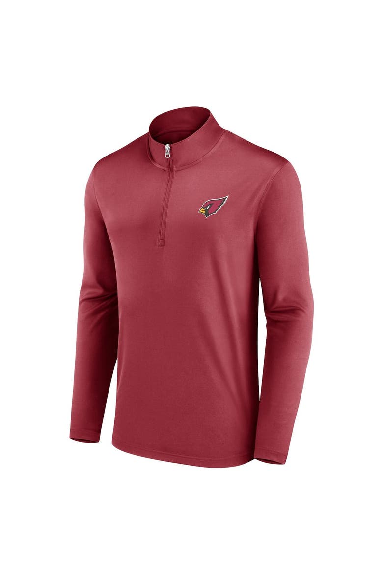 Men's Fanatics Branded Cardinal Arizona Cardinals Underdog Quarter-Zip Jacket, Alternate, color, Cardinal