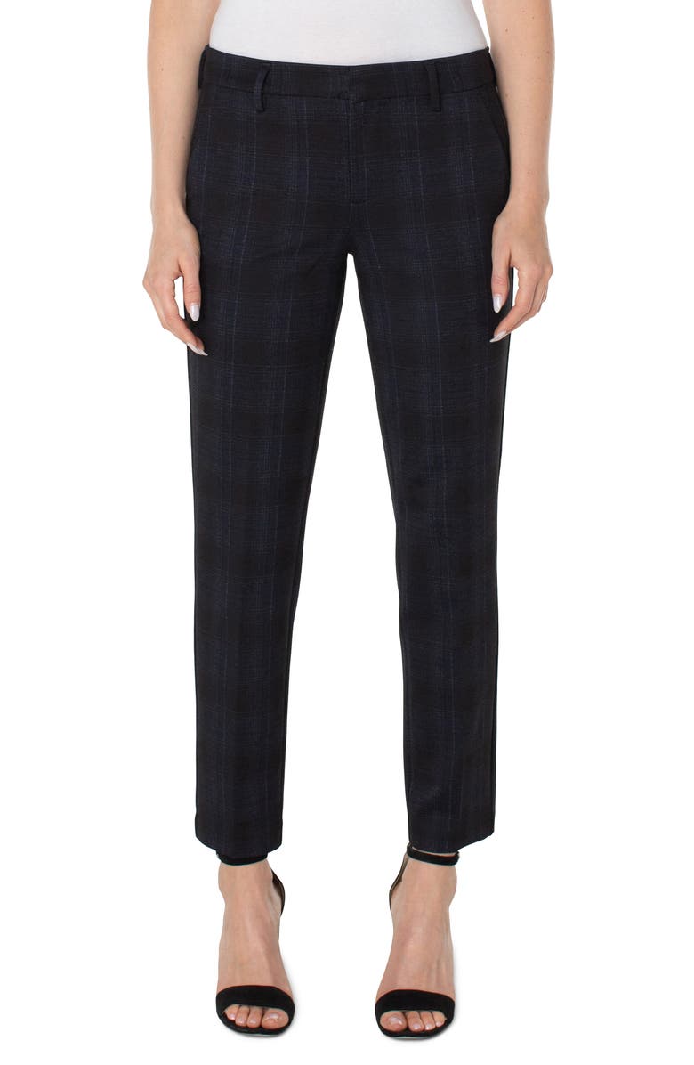 Liverpool Los Angeles Kelsey Shadow Plaid Trousers, Main, color,