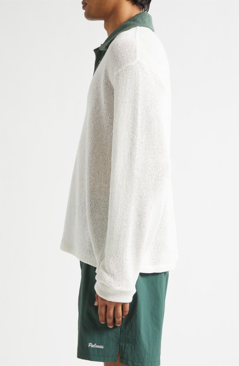 PALMES Knit Cotton Rugby Polo, Alternate, color, Off-White