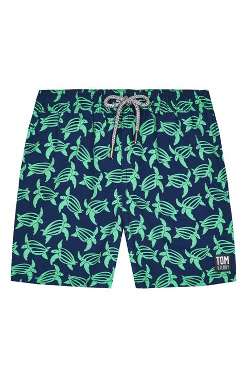 Kids' Turtle Print Swim Trunks (Toddler & Little Kid)