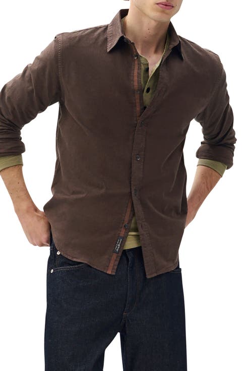 Tomlin Cotton Dobby Button-Up Shirt