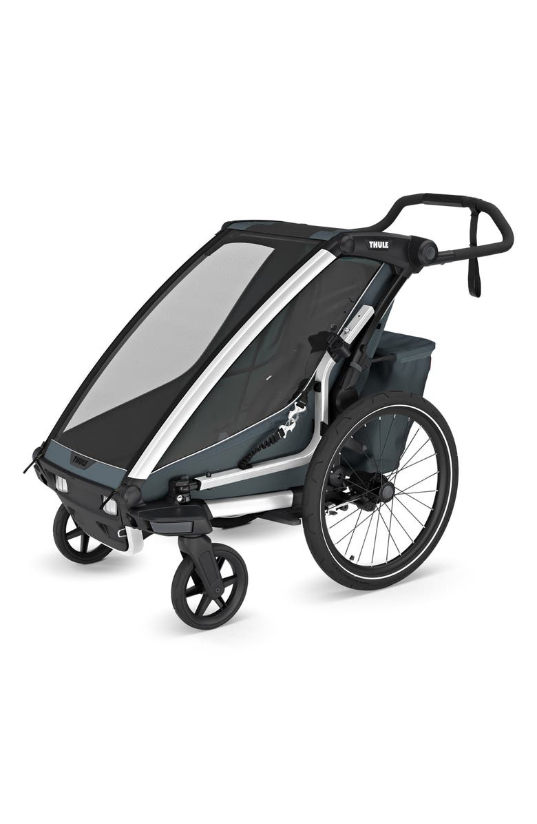 Thule Chariot Cross 2 Single Cycle Trailer/Stroller, Alternate, color, Dark Slate