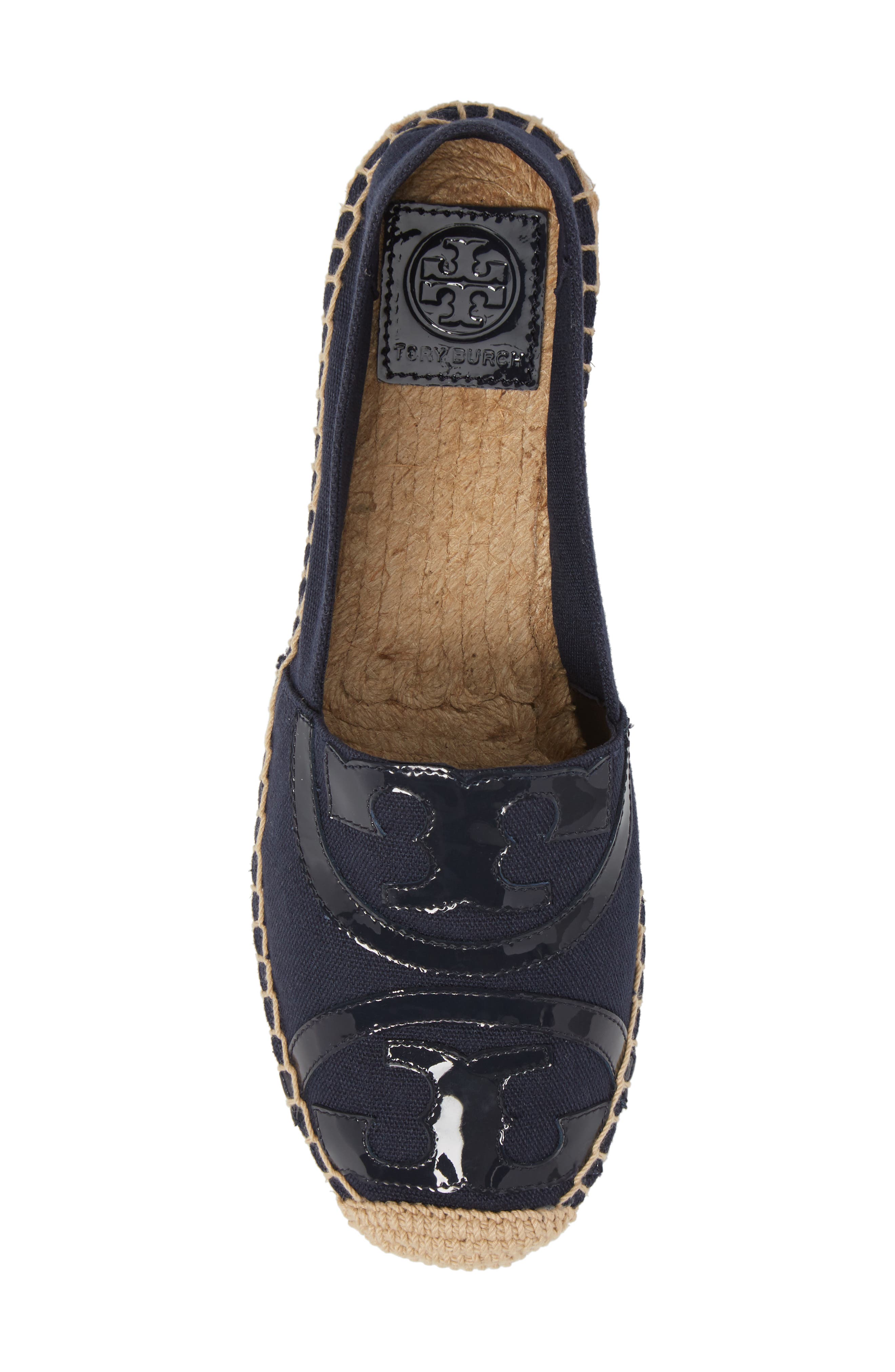 Poppy Logo Espadrille Flat, Alternate, color, ROYAL NAVY/ROYAL NAVY
