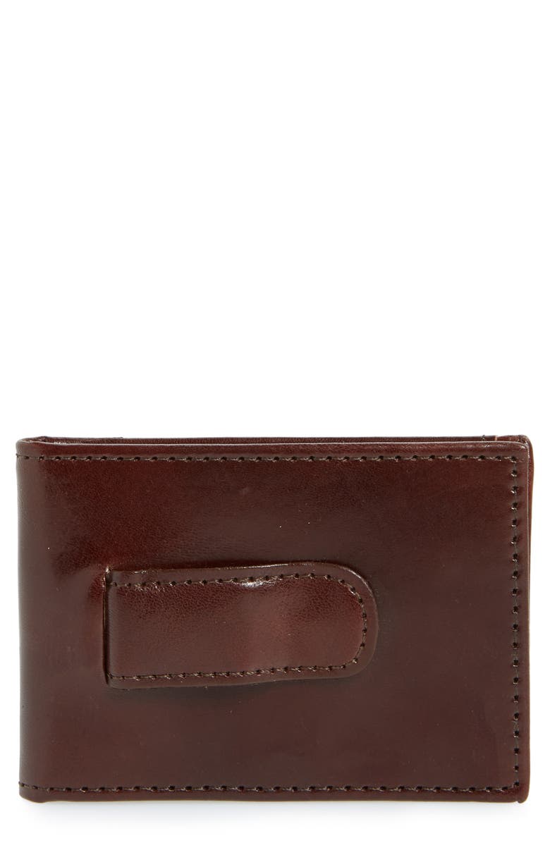 Johnston & Murphy Leather Money Clip Wallet, Main, color,