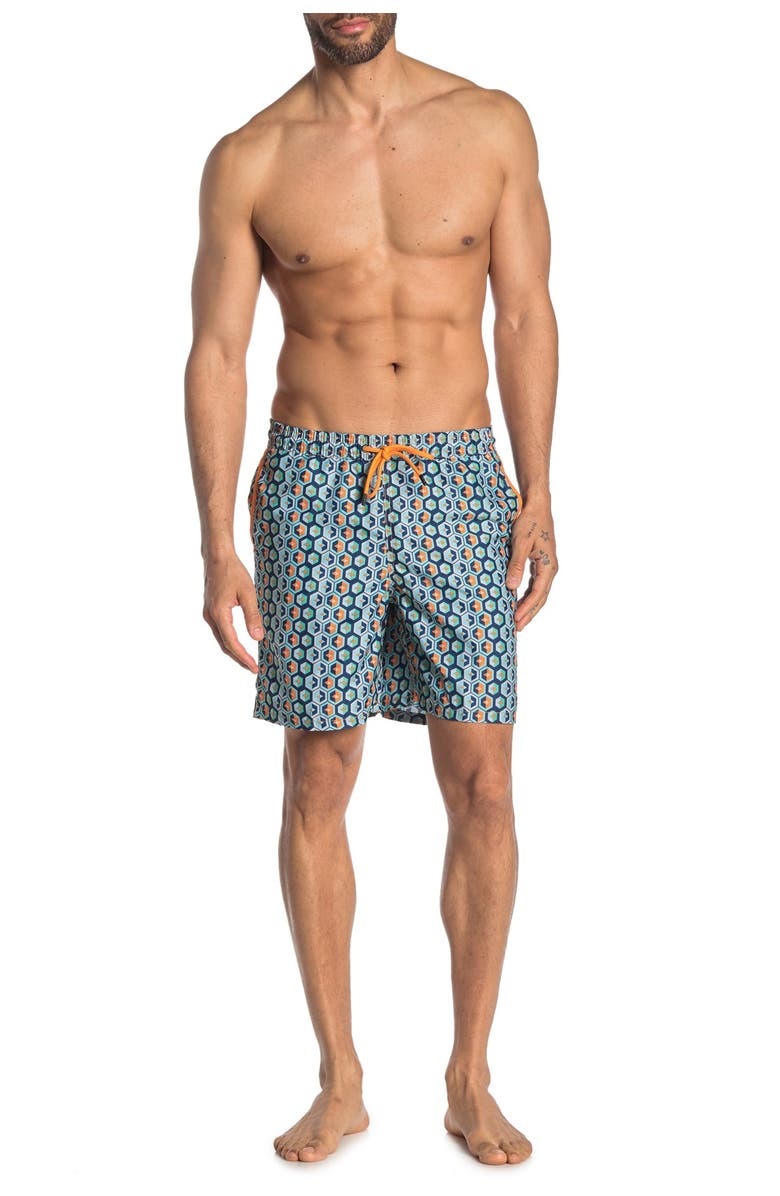 Mr.Swim Geo Chevron Swim Trunks, Main, color, 