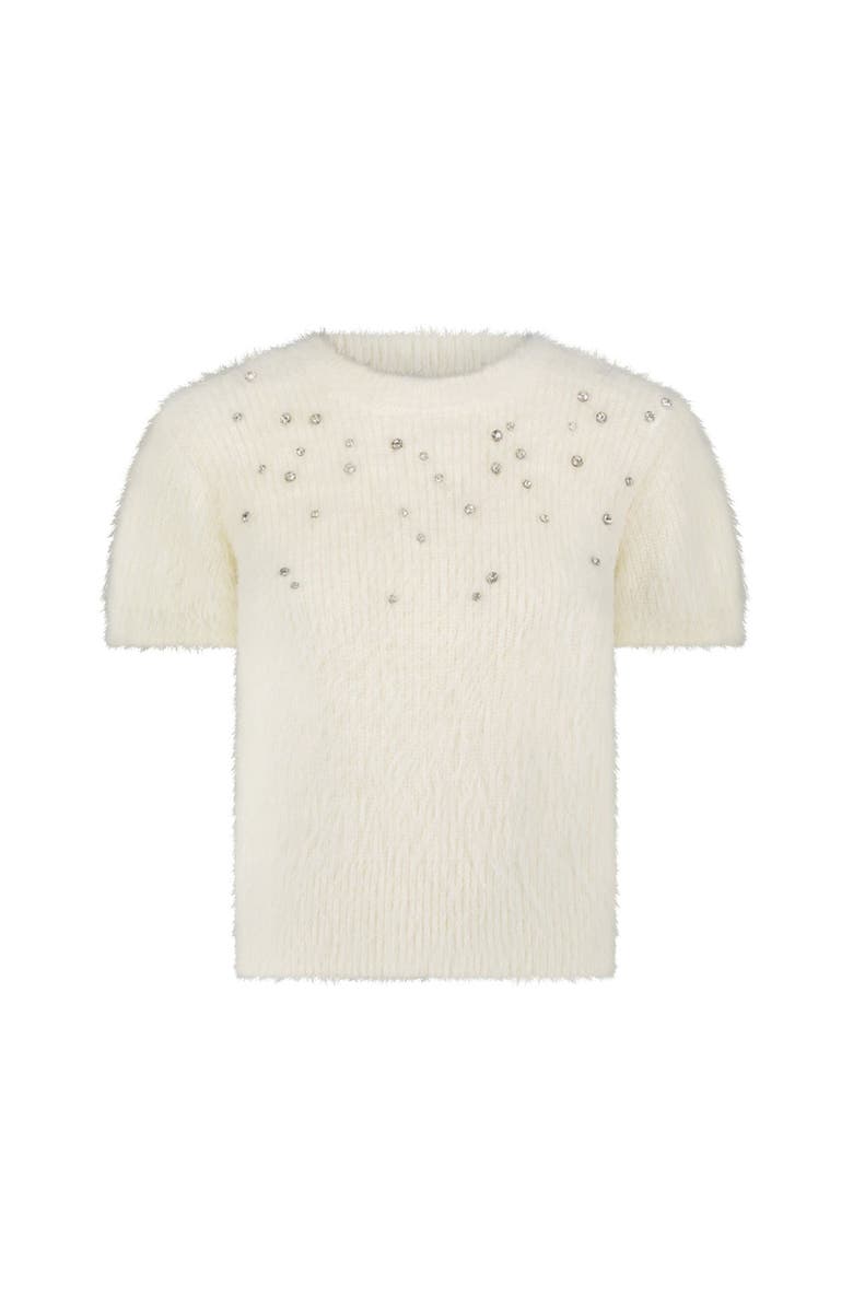 The Noli Shop Angel Fluffy Sweater Top, Alternate, color, White