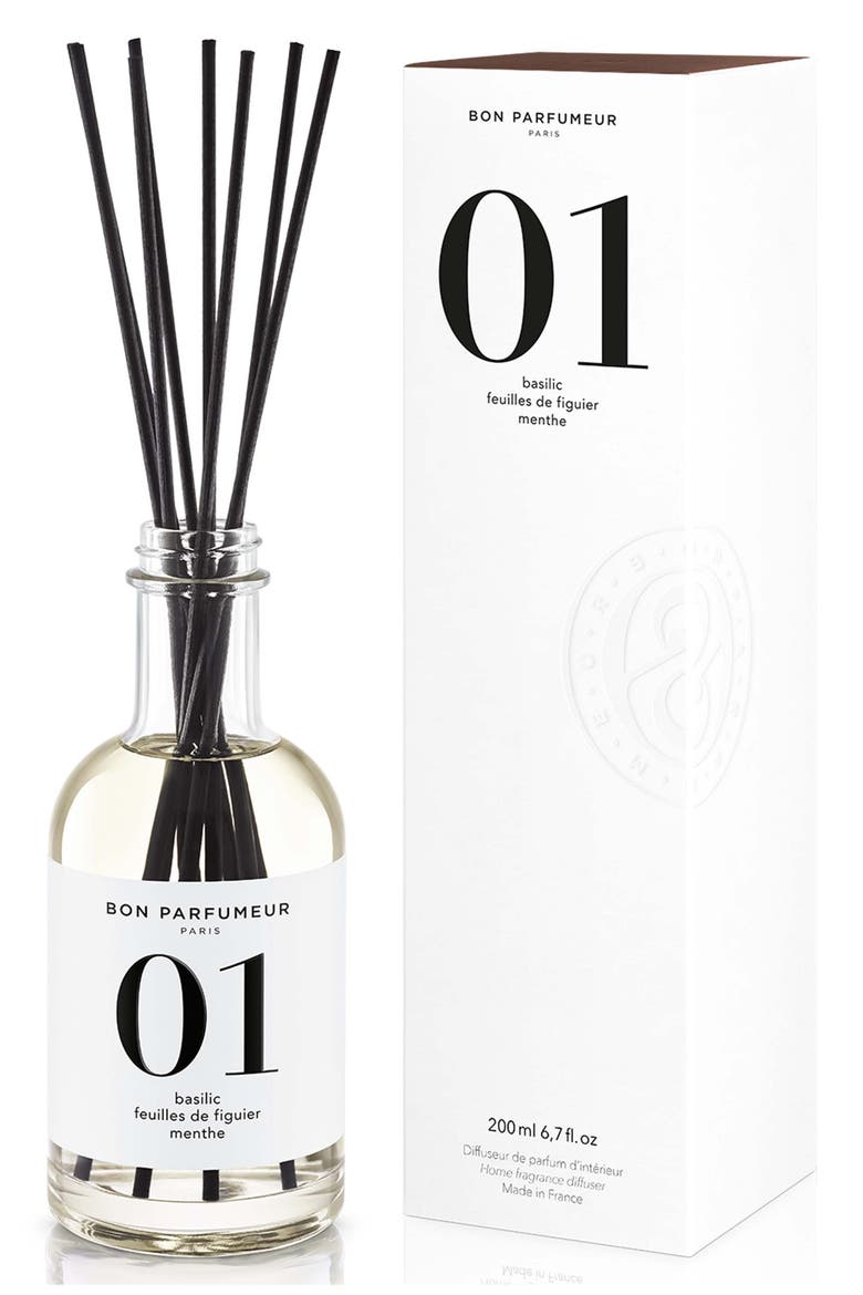 01 Basil, Fig & Mint Reed Diffuser, Alternate, color, NO COLOR