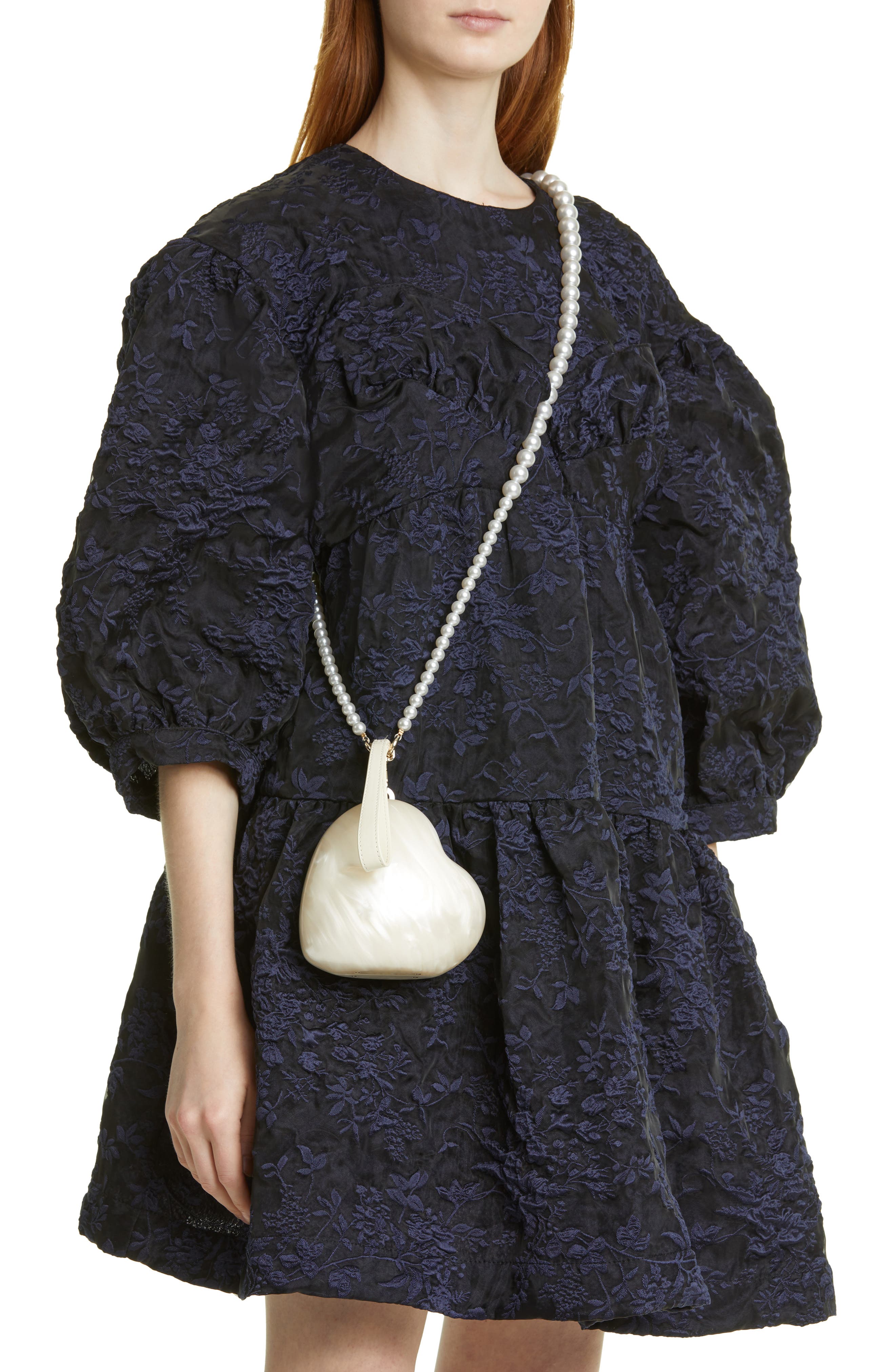 Simone Rocha Micro Heart Perspex Acrylic Minaudière, Alternate, color, 