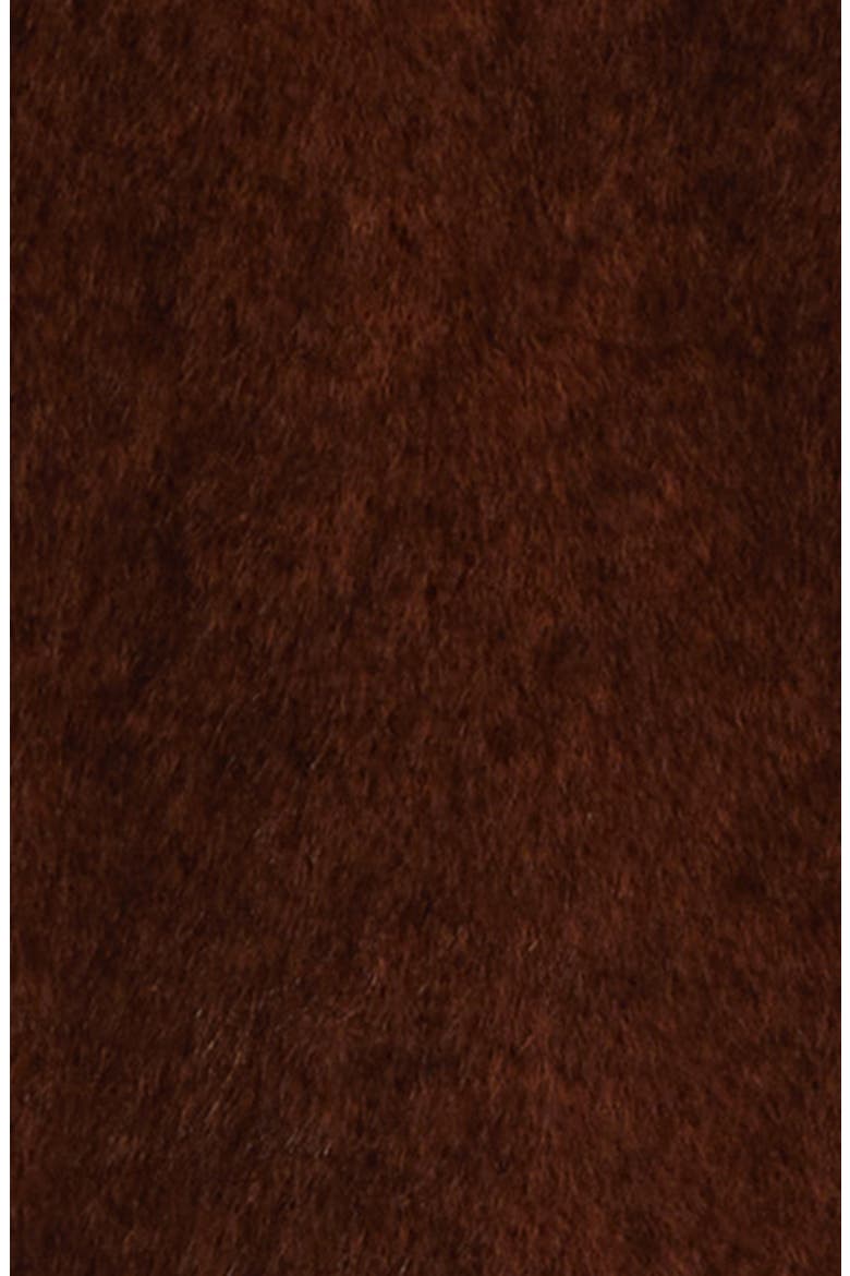Mink Faux Fur Hooded Blouson Jacket, Alternate, color, CHOCOLATE