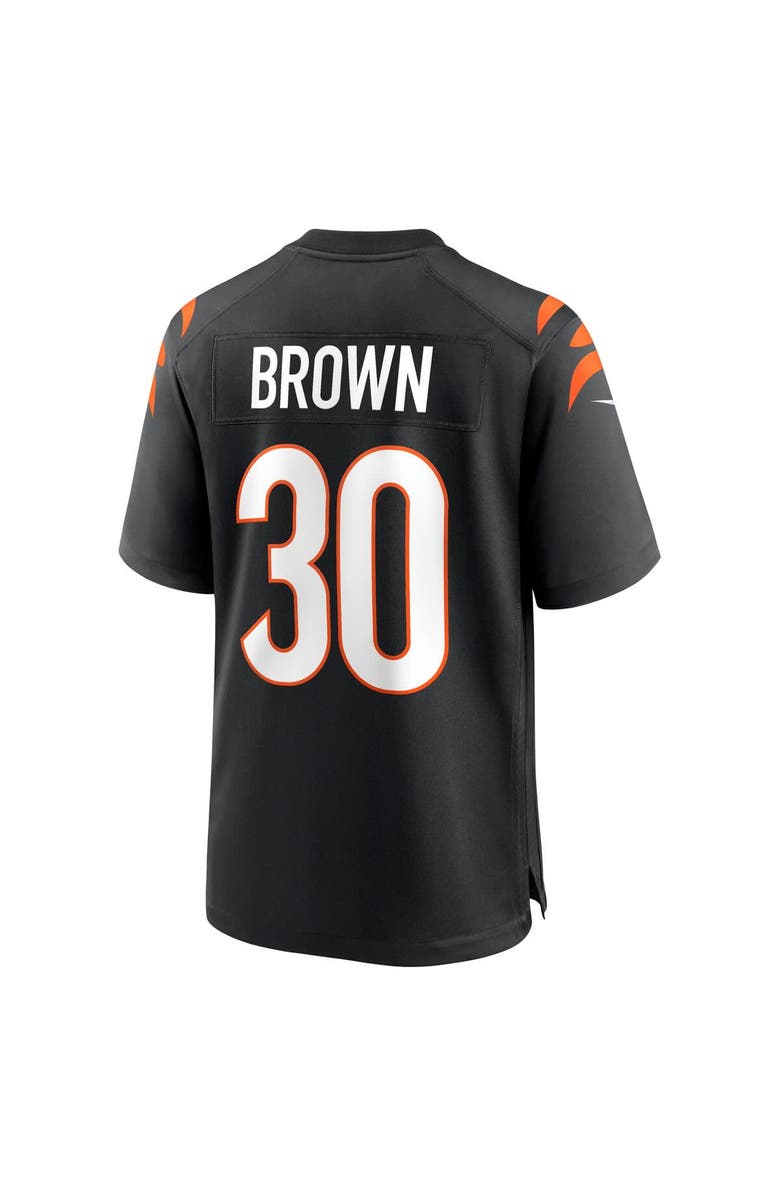 Nike Men's Nike Chase Brown Black Cincinnati Bengals Team Game Jersey, Alternate, color, Black
