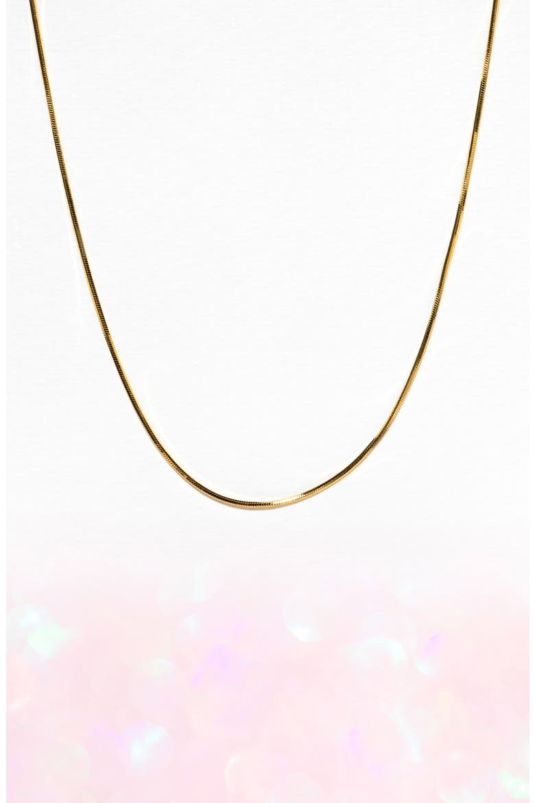 Monaco Snake Chain Necklace, Alternate, color, GOLD