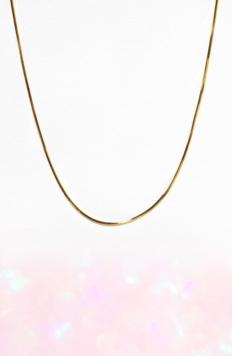 Girls Crew Monaco Snake Chain Necklace, Alternate, color, Gold