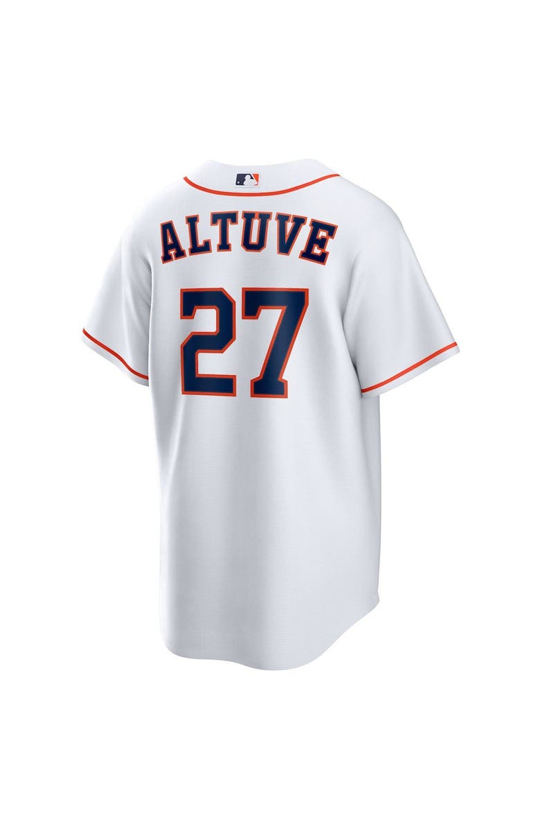 Nike Men's Nike Jose Altuve White Houston Astros Home Replica Player Name Jersey, Alternate, color,