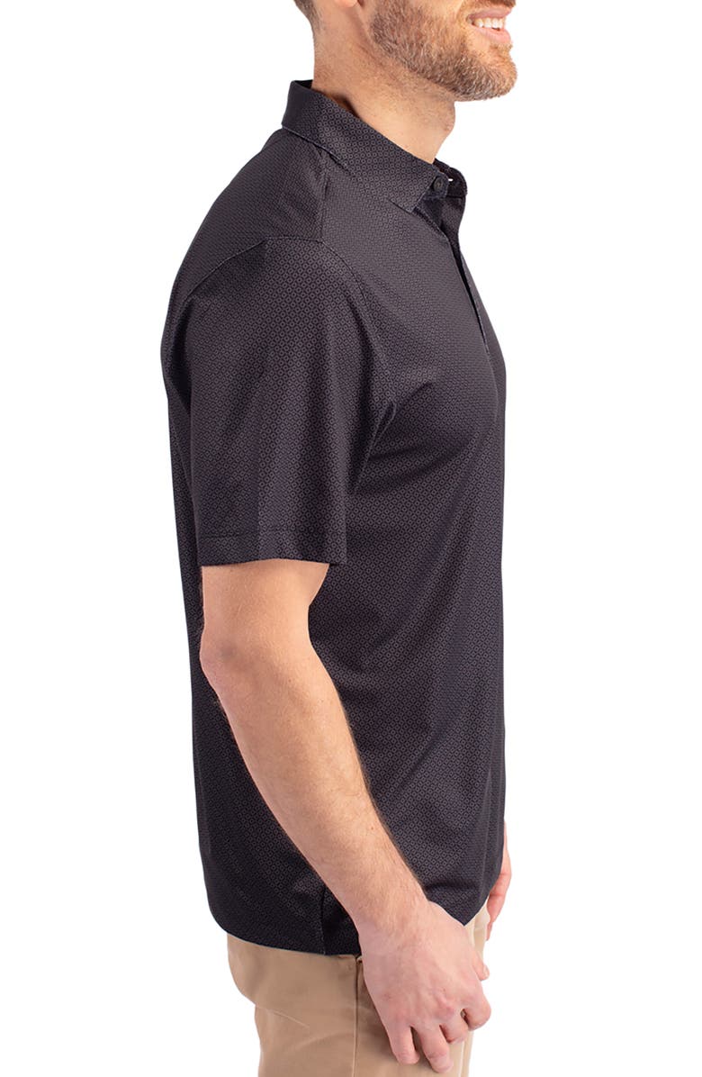 Cutter & Buck Geo Pattern Performance Recycled Polyester Blend Polo, Alternate, color, 