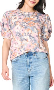 GIBSONLOOK Twist Sleeve Sweater Knit Tee