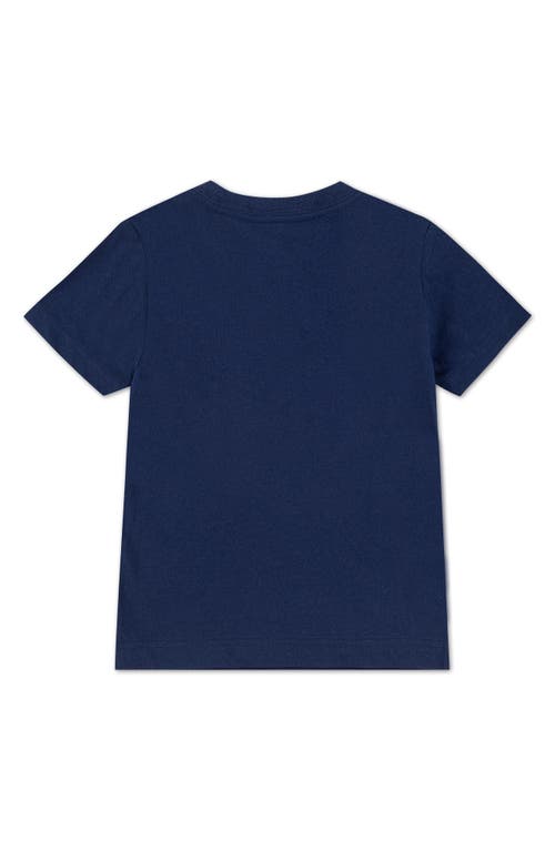 Nike Kids' Sportswear Cotton Graphic T-shirt In Midnight Navy