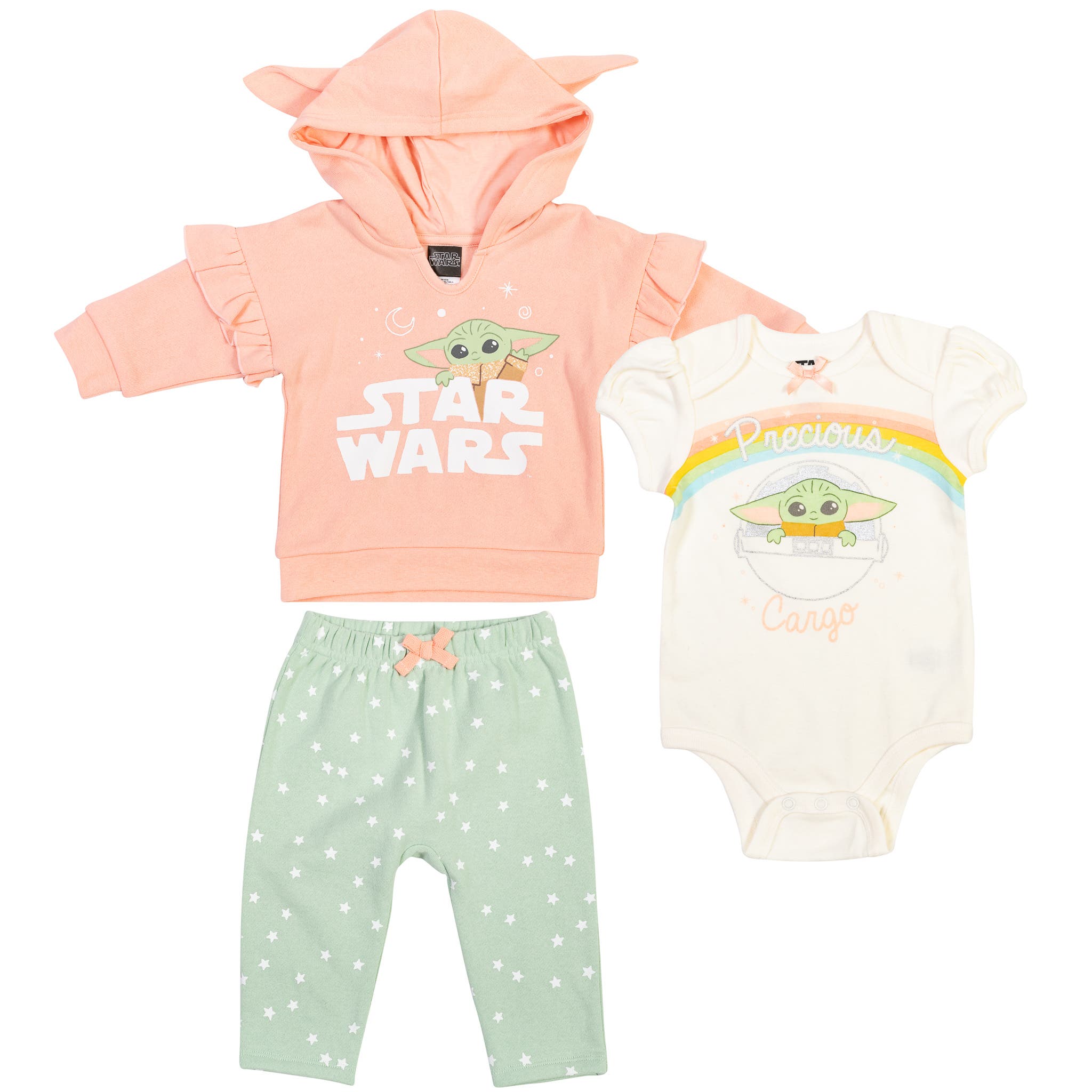 selected Grogu Peach Ivory Mint