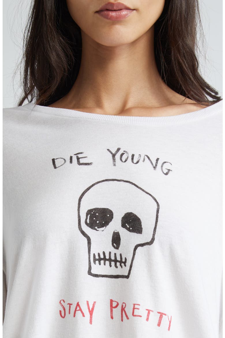 Die Young Stay Pretty Graphic T-Shirt, Alternate, color, ECRU