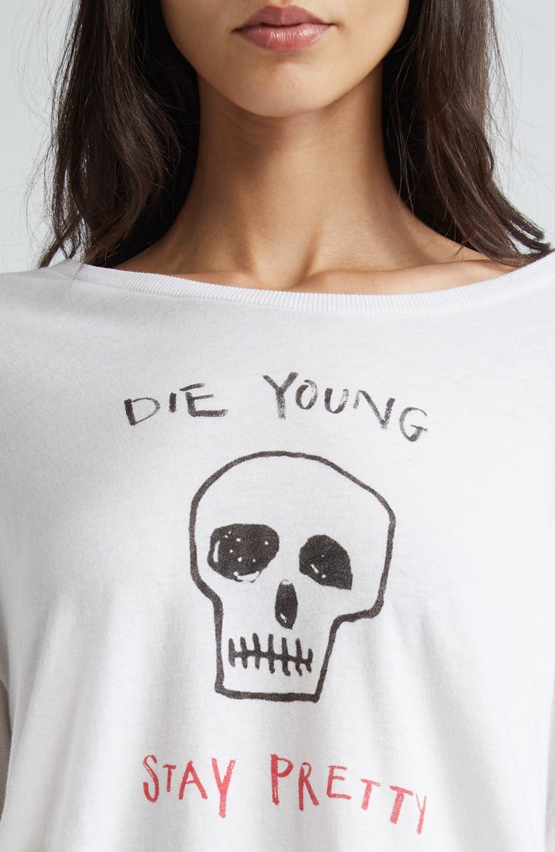 R13 Die Young Stay Pretty Graphic T-Shirt, Alternate, color, 